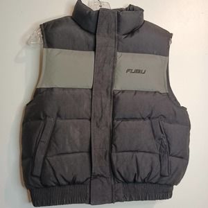 FUBU Sport  black coat vest size Medium